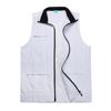 Chaleco estampado con imágenes para actividades grupales-Zhiyuan actividad doble capa borde negro collision bolsillo tridimensional cremallera blanca