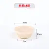 Caixa de Almoço Redonda de Polpa, Caixa de Almoço Descartável, Refeição Leve, Refeição Fitness, Caixa Biodegradável para Salada para Levar, Tigela de Embalagem