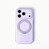 Adequado para Capa de Celular Iphone18Promax, Fosco Tipo Pele com Suporte Giratório, Sucção Magnética, Capa Protetora Anti-Queda para Apple 16