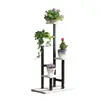 Estante para flores de múltiples capas de hierro para sala de estar, de pie, para interiores, balcón, maceta de flores, rábano verde