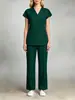 Ropa de Trabajo Popular para Enfermeras Postparto de Temu, Uniformes Quirúrgicos de Hospital, Conjuntos de Uniformes de Enfermera de Clínica de Belleza Médica de Alta Gama