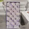 Flor de Jabón de 5 Capas Cabeza de Flor Grande Flor de Rosa Día de San Valentín Día de la Madre Ramo de Flores de Jabón Caja de Regalo Decoración DIY