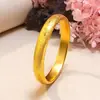 Pulseira de estilo antigo dourada para trazer sorte com palavras auspiciosas, estilo Xiaohongshu, bracelete fechado de moda vintage para mulheres, suprimento para transmissão ao vivo