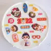 Celebridad de Internet Pegamento Suave Mujer Rica Pastel Real Adornos Decorativos Diosa Rica y Próspera Cumpleaños Ganar Dinero Accesorios de Complemento de Cumpleaños