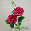 2 Hastes de Rosa Artificiais, Rosa Única, Rosa Falsa, Entrada do Salão de Casamento, Mesa de Jantar, Mesa de Centro Ornamento Floral para Decoração