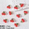 Pingente Série Fruta Cereja Liga Vermelha Fofo Acessórios para Joias de Colar Pulseira Feitos à Mão DIY Material