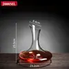 Decantador para Vinho Tinto, Decantador de Vidro de Cristal, Dispensador de Vinho de Luxo para Uso Doméstico e Comercial, Jarra para Vinho e Licor
