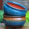 Vaso Grande de Terracota Feito à Mão, Vaso de Cerâmica Rústica de Grande Diâmetro para Suculentas e Flores, Vaso de Cerâmica para Plantas Suculentas com Formato de Tronco Velho