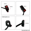 Manija de Arranque de Doble Destello para Motocicleta Eléctrica Interruptor Modificado Luz de Emergencia Grifo de Cinco Cables Accesorios de Combinación de Luces Multifunción