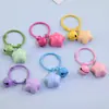 Llavero Anillo de Libro Campana de Estrella de Color Caramelo Colgante de Bolsa de Cuentas Hecho a Mano DIY Accesorio Pequeño