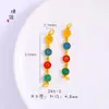 Pulsera vietnamita Sha Jin Ping An con el personaje de la fortuna feliz, león, cuentas cuadradas, oro roto, bricolaje, para mujer
