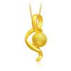 Pingente de gota de ouro banhado a ouro Lao, delicado e estiloso, não desbota facilmente, joias de casamento por atacado