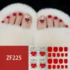 Adesivos para Unha do Pé Padrão Estéreo Zf Diamante de Imitação 3D Manicure Patch Impermeável Longa Duração Clareador Patch Completo para Unha do Pé Produto Acabado