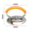 Mango Universal para Tapa de Olla de Acero Inoxidable Mango Universal para Tapa de Olla Resistente a Altas Temperaturas Anti quemaduras Mango Portátil de Silicona Resistente a Altas Temperaturas