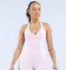 Camisola de Fitness DFYNE Origin de Tela de Nylon Cepillada por Ambos Lados con Copas, Adelgazante y que Absorbe la Humedad