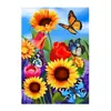 Venta Caliente Transfronteriza Bandera de Jardín de Primavera Flor Mariposa Crisantemo Lino Bandera Impresa por Ambos Lados Decoración de Jardín Festiva