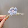 Pinza para el pelo de metal con forma de flor de hada de Dongdaemun, con forma de disco para la parte trasera, estilo coreano, elegante y grande, con forma de tiburón