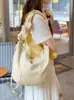 Moda Coreana Retro Bolso de Nylon Nube para Mujer 2026 Nuevo Versátil Gran Capacidad para Viajes Diarios Hombro Cruzado Bolso Dumpling