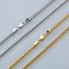 Colar Corrente de Quilha Tendência de Nicho Hip Hop Rock Boate Banhado a Ouro Corrente Positiva e Reversa Aço Titânio Colar Masculino e Feminino
