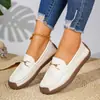 Zapatos de mujer para todas las estaciones de talla grande, colección nueva 2026, transfronterizos: mocasines de suela plana de moda y zapatos casuales