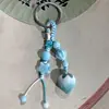 Pingente de Morango de Cerâmica Jingdezhen, Chaveiro Estilo Ins, Uso Duplo para Bolsas, Item Popular de Feira Noturna, Fornecimento Direto do Fabricante