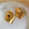 Pendientes de Diamante Medio Antiguo Pendientes de Botón Retro Europeos y Americanos Elegantes Lujo Ligero Nicho Pendientes Simples Venta al por Mayor Mujer