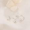 Chegada Nova 2024 Brincos de Borboleta com Diamante Tendência Ins Contas Rosqueadas Piercing Brincos de Cartilagem Elegante Zircônia Gancho de Orelha Dançante