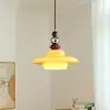 Luminária criativa estilo retrô americano para balcão de bar, varanda, corredor, luminária pendente estilo creme para sala de jantar, quarto, cabeceira