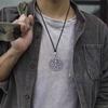Plata Esterlina 999 Vintage Dragón Calado Filigrana Hebilla Colgante Medalla Redonda para Hombre Estilo Chino Nuevo Colgante Nicho de Lujo Ligero Chino