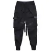 Leggings Hermit Primavera Ins Pantalones Super Populares Tendencia Nacional Pantalones con Bolsillos de Solapa Múltiple Casuales Sueltos de Marca a la Moda Pantalones Cargo para Hombre