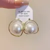 Pendientes de plata de ley S925 estilo coreano de lunares con lazo 2026 nuevos de moda populares versátiles de alta gama hermosos pendientes para mujer