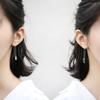 Pendientes de plata de ley con forma de oreja, temperamento coreano, sencillos y versátiles, con personalidad, borlas largas, a la moda