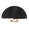 Abanico de Madera Maciza Liso Español Estilo Minimalista Abanico Plegable Accesorios Europeo y Americano Clásico Color Sólido Mate Abanico Plegable Venta al por Mayor