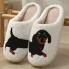 E-commerce Transfronteiriço Casa Gatinho Cartoon Fofo Pantufas de Algodão de Inverno para Homens e Mulheres Casais Quentes Pantufas de Algodão para Interior