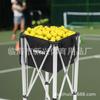 Recogedor de pelotas de tenis portátil con ruedas plegable engrosado resistente al desgaste de gran capacidad de almacenamiento cesto de tenis para entrenamiento