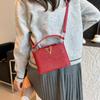 Bolsa de Ombro Transversal Grande Capacidade Estilo Coreano 2025 Cor Lisa Estilo Lantejoula Europeia e Americana Bolsa Saco de Ombro para o Dia a Dia Bolsa de Mão para Mulheres