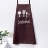 Delantal de Cuchillo y Tenedor, Moderno y Sencillo, Unisex, Impermeable, Resistente al Aceite y al Polvo, Suministros de Cocina, Venta Directa de Fábrica