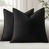 26 Amazon Funda de Cojín Estilo Bohemio Algodón Lavado Lino Borde Ancho Color Sólido Funda de Cojín Decorativo para Sala de Estar Sofá Dormitorio