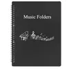 Carpeta Personalizable Carpeta de Partituras Carpeta de Partituras de Piano para Estudiantes A4 Carpeta Plegable Impermeable de PP Carpeta de Inserción