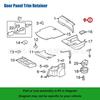 Clip para panel interior de puerta de Mercedes, clip para cubierta de piso, clip para panel de moldura lateral de equipaje 0119887678