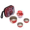 Juego de Té Fortune Travel Una Tetera y Tres Tazas Portátil para Camping al Aire Libre Juego de Té para Empresa Regalo de Acompañamiento Bienes Raíces