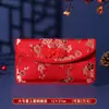 Novo Envelope Vermelho de Tecido Especial para Casamento, Envelope Vermelho Bordado para Noivado, Cerimônia do Chá de Casamento, Taxa de Mudança para os Pais, Envelope Vermelho de 10.000 Yuan
