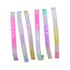 Pulseira de Silicone Colorida Esportiva Luminosa Presente Brilha no Escuro Impressão de Comércio Exterior Europeia e Americana Yiwu Atacado Mais Vendido