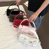 Bolsa Transversal de Ombro Único Estilo Coreano Plissada Feminina 2026 Outono Inicial Nova Textura Ins Bolsa Quadrada Pequena Estilosa