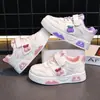 Zapatos para Niñas, Tenis para Niños, Nuevos de Otoño 2025, Versátiles, Modernos, Casuales, Deportivos, Zapatos Blancos de Suela Suave para Niñas