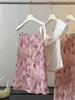 Nueva Falda de Gasa Floral Ajustada a la Cadera para Mujer 2026 Nuevo Estilo Coreano Dulce y Elegante Falda de Cola de Pez Adelgazante A12557