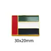 Insígnia de metal com bandeira dos Emirados Árabes Unidos transfronteiriça acessórios de vestuário presentes adesivos para celular fabricantes de origem atacado personalização