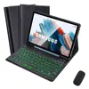 Adequado para Samsung Tablet S9Fe 10.9 polegadas Capa Protetora Colorida Luz de Fundo Removível Cobertura de Teclado Bluetooth S10Fe