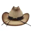 AliExpress Amazon Primavera y Verano Nuevo Hombres y Mujeres Estilo Étnico Sombrero de Pescador Sombrero de Paja de Mezclilla Dura Sombrero Protector Solar
