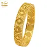 Pulsera de Aleación Chapada en Oro de Venta Caliente Novia de Dubái India Lujo Ligero para Mujer Boda Oro Arena Pulsera Joyería Al por Mayor